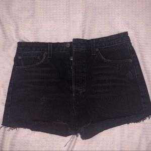 Reformation denim shorts